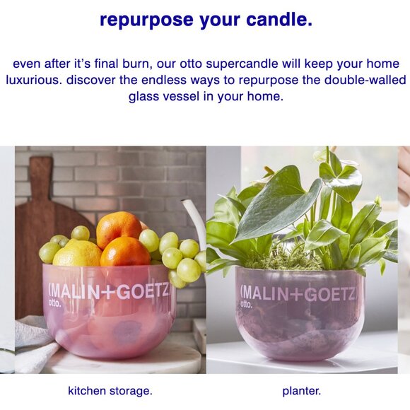 Brand New Malin + Goetz Otto Super Candle 27oz/780g *Rare* Sold Out&Hard to Find - Picture 5 of 7